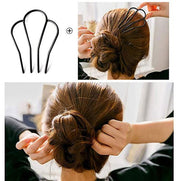 Type A ball head hair iron black U-shaped clip iron hair plug hairpin hairpin hairpin comb