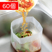 60個 廚房立式垃圾袋家用加厚一次性水池過濾網水槽自立式瀝水袋水槽過濾網 日本防堵塞菜盆隔水袋廚房水槽 sink 盤 排水口過濾網水槽垃圾 廚餘連袋輕鬆一抽便可棄 隔渣網