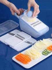 (Set of 7) Multifunctional Vegetable Slicer Kitchen Gadget Garlic Artifact Grater Slicer Home Slicer