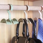 Handbag rack storage rack seamless hook rack household hanging tie rack bag rack wardrobe nail-free clothes hook