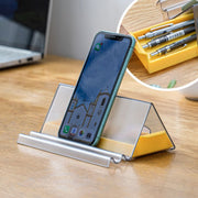 Tablet stand multi-functional mobile phone computer folding vertical screen support frame gray yellow mobile phone stand
