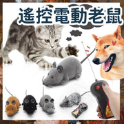 寵物玩具遙控電動老鼠貓貓狗狗適用 遙控玩具 仿真老鼠(灰黑) 電動玩具