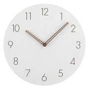 12-inch European Spanish modern simple minimalist wall clock living room silent wooden clock 30cm x 30cm