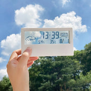 日式簡約透明LED多功能電子鐘 靜音無印風