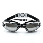 3-piece set of myopia anti-fog swimming goggles with earplugs + nose clip + earplugs