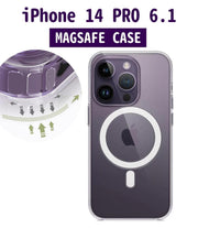 iPhone 14 PRO 6.1 Clear MagSafe Magnetic Phone Case for Apple Wireless Charging, Anti-Collision