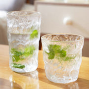 Green Apple Tea Cup Glacier Cup Creative Glass Home Beverage Cup Whiskey Cup-Short Style 260ML