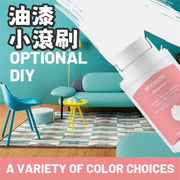 100g小滾刷乳膠漆 牆面修補劑 牆面修補膏 油漆 有效防黴快乾小滾刷 淨味 兒童安全無甲醛油漆(白色)