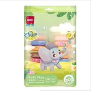 【24色-1袋裝】橡皮泥 兒童手工泥 彩色泥膠 粘土 黏土 益智玩具 抓握文具 造型工具
