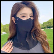 Y108 Ice Silk Sun Protection Neck Gaiter Face Mask - One-piece, Breathable, High UV Protection, Anti-UV, for Cycling and Outdoor Activities - Seamless Face Mask