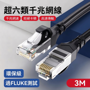 (3米長) 網線 六類千兆網綫 寬頻網絡線 高速傳輸網綫
