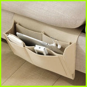 Beige - Non-woven storage felt bedside storage bag Felt storage bag bedside storage bag dormitory bedside hanging bag mobile phone storage bag remote control hanging bag storage miscellaneous bag storage bag storage bag
