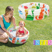 INTEX 57106 恐龍嬰兒充氣游泳池水池 露台 天台 恐龍與火山嬰兒水池 其他游泳用品