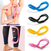 (Blue) Multifunctional Fitness Stretch Yoga Ring Fitness Yoga Ring Pulling Ring