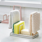 Kitchen scouring pad, dishcloth rack, tabletop rag rack, dishcloth draining, no punching, sponge soap rack, multi-functional storage