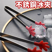 不銹鋼 冰夾 方糖夾 小食夾子 夾冰粒夾自助餐烤肉廚房冰塊夾酒店食物夾牛排夾子 cocktail 檸檬 矽膠夾子防滑冰夾不銹鋼迷你食物夾食品夾矽膠方糖夾