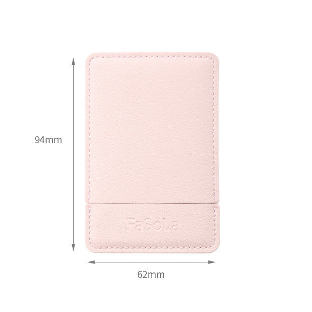 皮革隨身鏡 粉紅色 小鏡 便攜鏡 手袋化妝鏡 手鏡