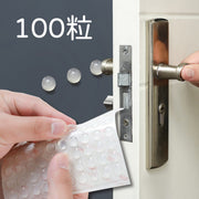 100粒 加厚防撞貼 廁所板防撞膠粒 日式透明靜音防撞貼 (100枚入) (連貼紙) (避震│防滑墊│防撞膠粒│防滑膠墊│椅腳墊│廁所板│防衝擊│半球形│玻璃門│手提電腦)