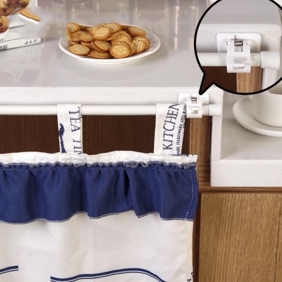 2個裝 粘貼浴室廁所掛衫掛衣橫桿夾 日式簡約毛巾架掛勾 黏膠式掛桿固定夾(一對) 衣帽架 收納架 旋轉架 排勾 瀝水架 掛鉤 浴巾架 不破壞牆面 免打孔免釘 只需要貼上牆面 來去不留痕跡掛鉤