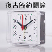 超簡約透明復古鬧鐘 時鐘