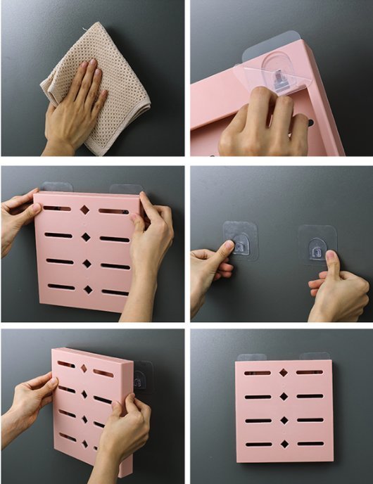 無痕掛牆刀架 廚房用品收納架 免打孔 隱形刀具插座 家用掛壁式置物架 無痕貼 廚房用品 菜刀