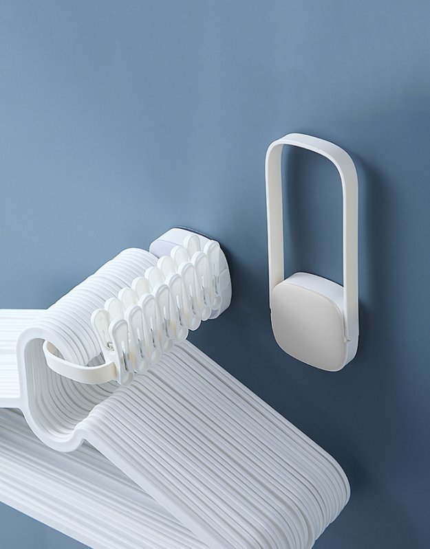 免打孔無痕摺疊折疊衣架衣夾收納無痕掛勾 家居必備收納神器掛鉤