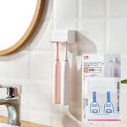 Traceless wall-mounted punch-free toothbrush holder wall-mounted wall-mounted storage rack bathroom toothbrush storage rack bathroom rack