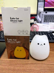 Popular Cat Seven-Color Animal Silicone Pat Light