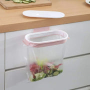 Hanging trash can with cover, pink hook design, can be hung anywhere - 1 piece