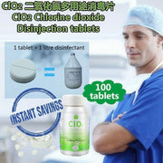 CLO2 chlorine dioxide multi-purpose disinfectant tablets, 100 tablets