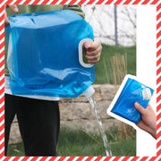 5L capacity outdoor water bag portable folding drinking bucket essential for barbecue/camping