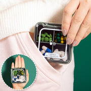 Pill box portable small mini 7-day-a-week large-capacity storage box medicine divider portable medicine box medicine box