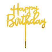 Birthday card cake decoration birthday decoration card letter card (gold) birthday candle