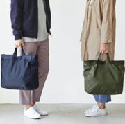 Simple waterproof handbag/shoulder bag (green) Japanese style non-style simple bag Simple unprinted style Wenqing handbag shoulder bag handbag green large bag