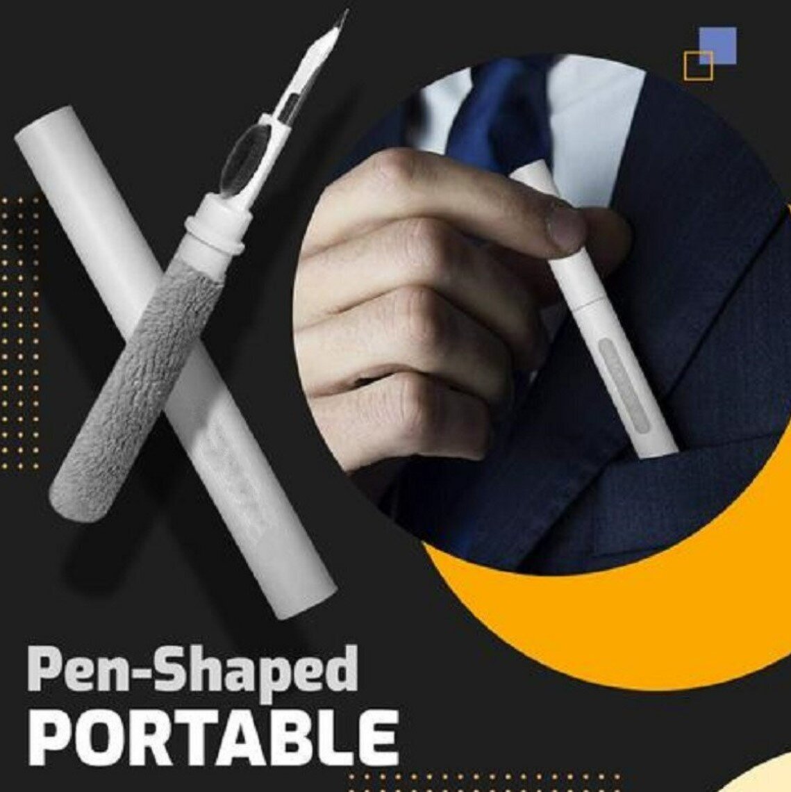 耳機手機清潔笔airpods iphone earbuds Clean Pen 數碼鍵盤清潔神器藍牙耳機清潔刷