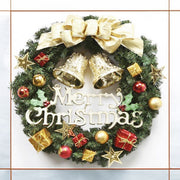 Christmas decorations 30cm Christmas wreath simulation wreath door hanging window props background Christmas tree accessories
