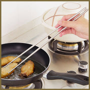 1 pair - Korean stainless steel extra long chopsticks 36cm long chopsticks suitable for cooking/frying/hot pot extra long hot pot chopsticks kitchen tableware extra long chopsticks