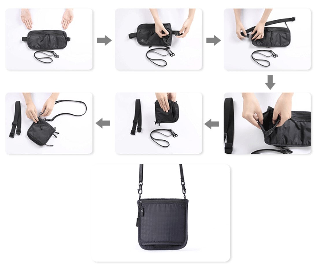 P.travel多功能RFID護照包隨身尼龍防水證件收納卡