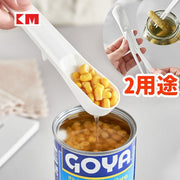 Canned filter spoon multi-functional white colander food can opener kitchen pet can bag spoon sieve and dustpan