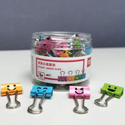 Deli 8487 19mm Happy Laughing Color Binder Clips 40 pieces