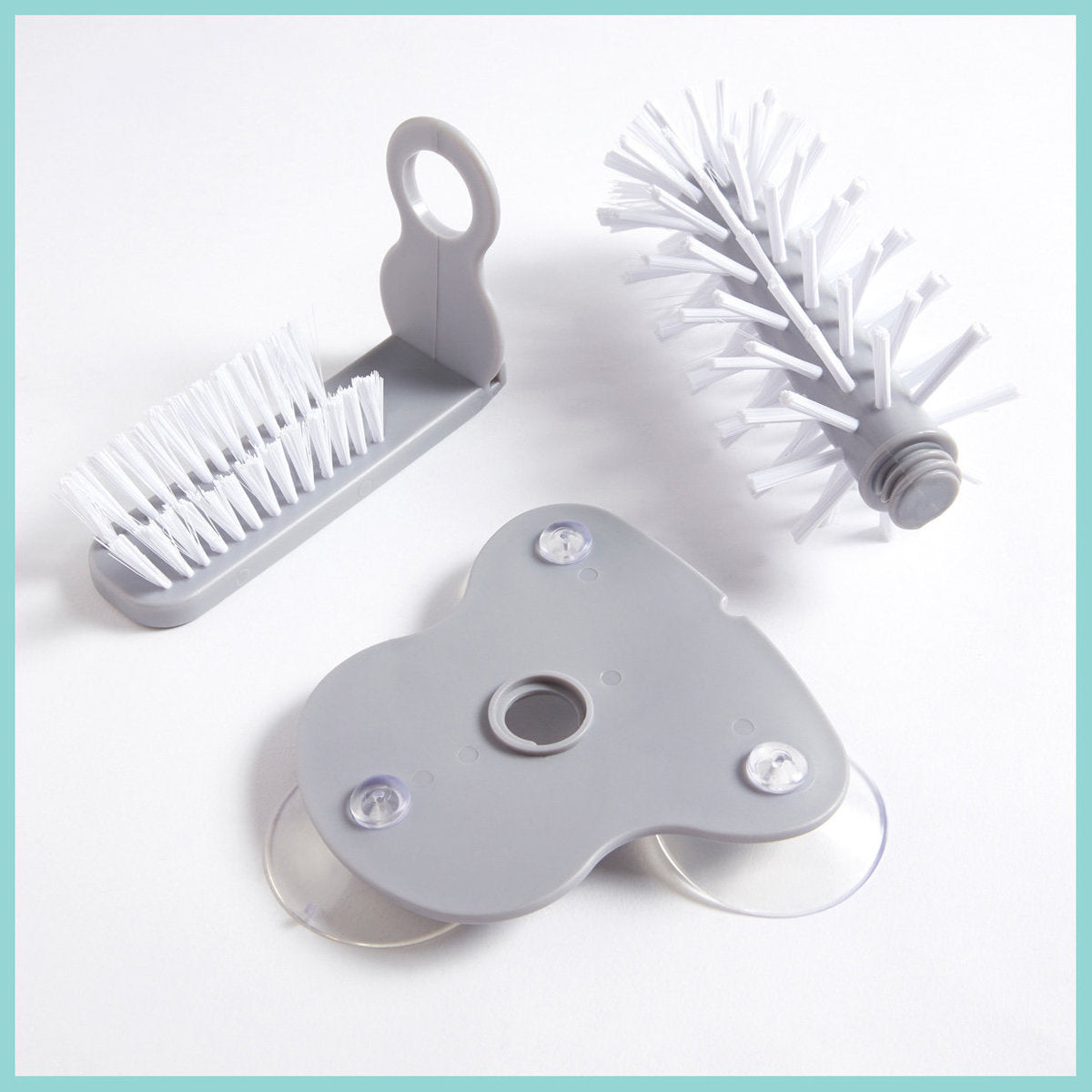 (懶人洗杯子神器)吸盤旋轉洗杯刷