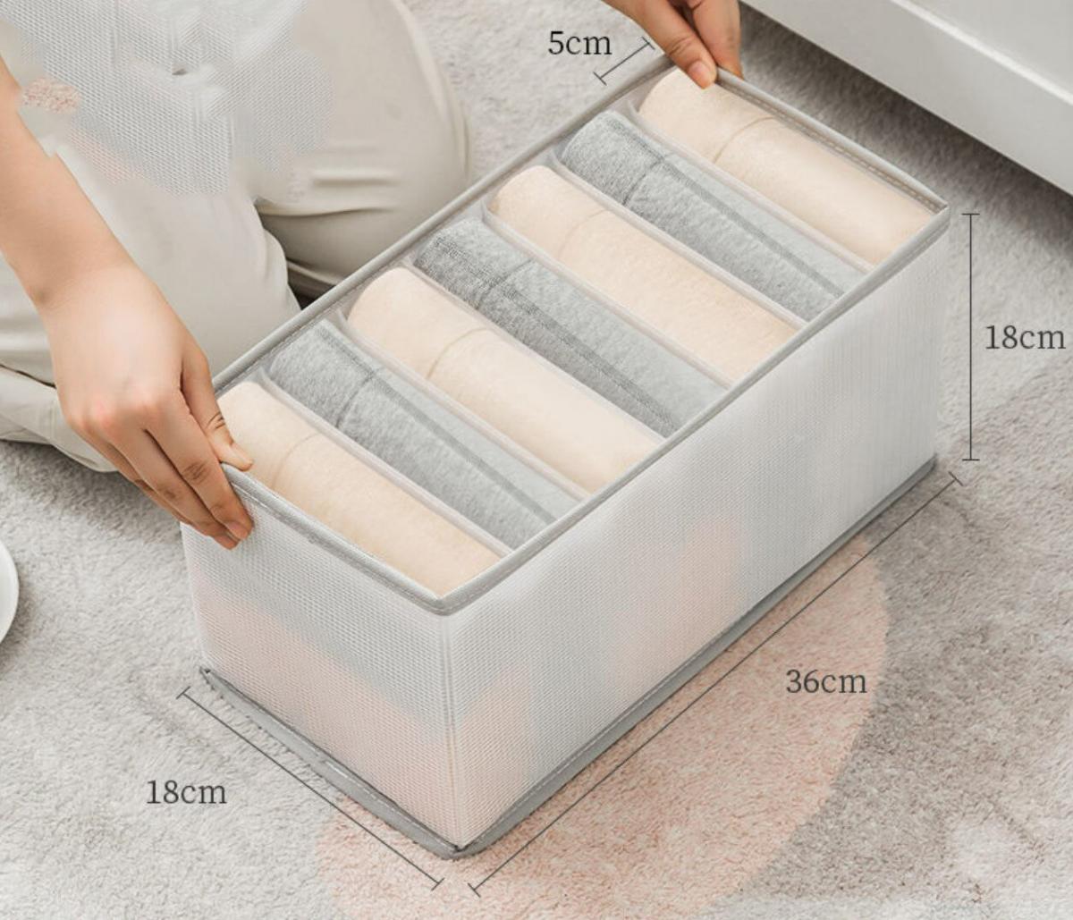 褲子分格盒服收納神器分格盒抽屜衣物分隔袋PP板家用衣櫃牛仔褲收納