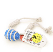 Aduck cotton rope ball teething dog training toy (blue) chewing dog toy
