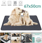 Gray Medium Size (67 x 50cm) Pet Diaper Pad Machine Washable Diaper Pad Washable Diaper Pad Training Pet Diaper Eco-Friendly Dog Diaper Dog Diaper Pad Pet Diaper Pad