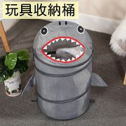 Toy storage bucket children's cartoon dirty clothes basket large capacity doll storage bucket folding toy storage with lid