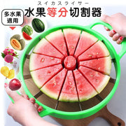 懶人簡易操作!水果等分切割器|不鏽鋼刀片 多種水果適用 西瓜/哈密瓜/蜜瓜/火龍果/梨子雪梨/蘋果切割器 夏天西瓜切片器 夏日西瓜切塊器 廚房切西瓜水果神器 生果刀