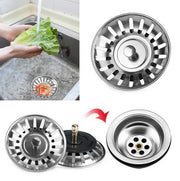 Stainless steel filter zinc plate partition drain filter kitchen sink sink garbage filter anti-clogging filter zinc plate partition