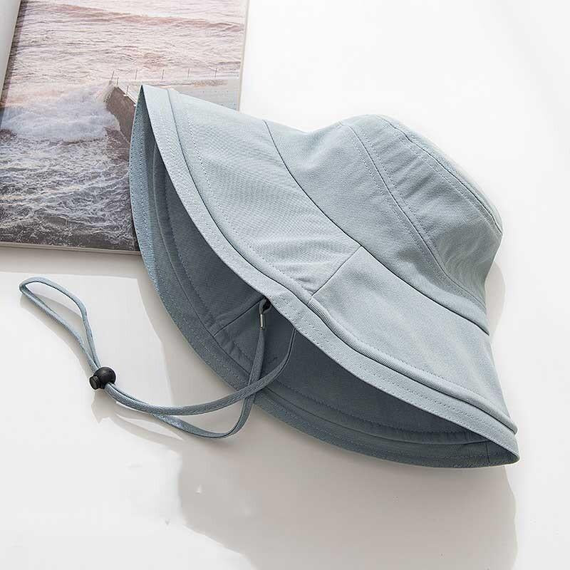 漁夫帽防紫外線電動車防風大檐遮陽帽太陽帽 帽