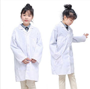 細碼 兒童白大褂 實驗服 長袖小學醫生幼兒園表演服裝白大衣 萬聖節/聖誕節/嘉年華服裝派對