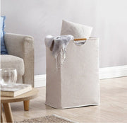 Extra large foldable clothes storage basket dirty clothes basket - gray 40 x 56cm laundry washing machine toilet toilet supplies unprinted style simple washing machine